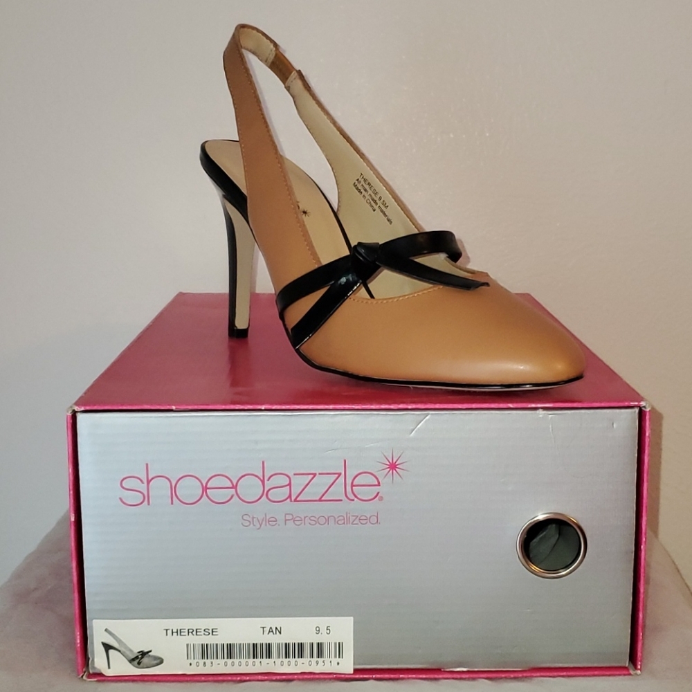 BNIB Therese Shoedazzle Tan Pumps size 9.5